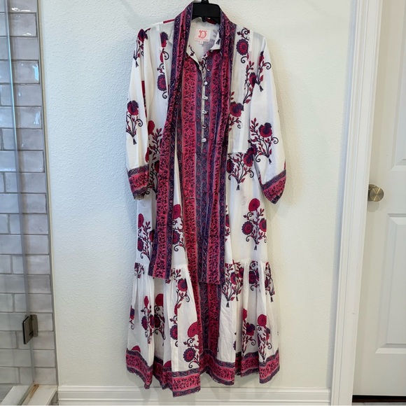 NWOT Victoria Dunn Folly Maxi Camelia - Picture 5 of 11